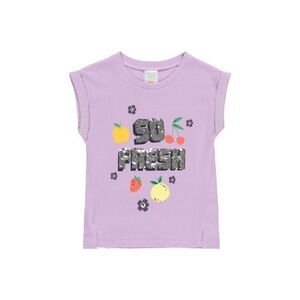 Kids Lavender Graphic Tee with Réversible Sequins